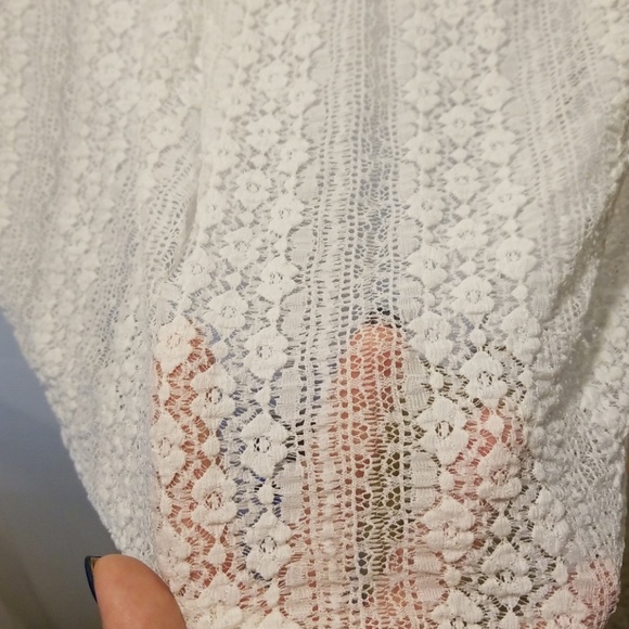 Never Worn Beautiful Sheer White Blouse - Picture 4 of 4